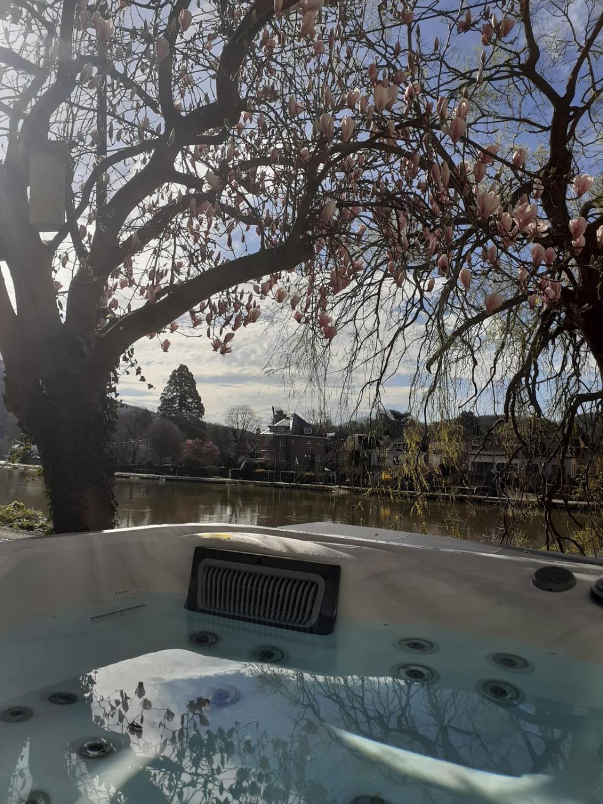 Pieds Dans L'Eau Private Wellness Bordure De Meuse Villa Lustin Buitenkant foto